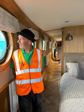 Steve Looking Out Boat Window