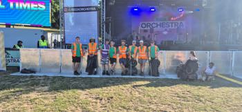 Group Infront Of Stage