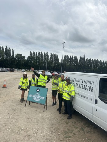 Crew By DC Van And LTA Sign