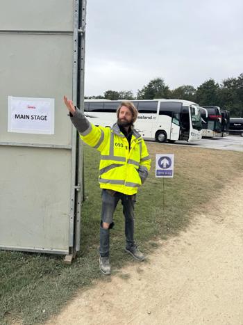 Dafyyd Directing Traffic 2