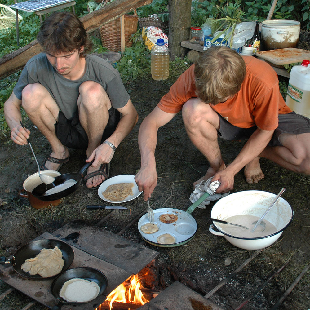 Festival food, eating and cooking