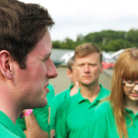 Charlie Ingram working for DC Site Services at Glastonbury Festival