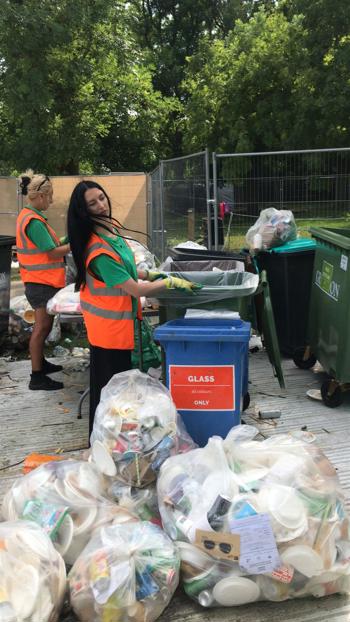Crew Sorting Through Rubbish