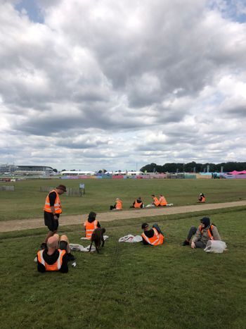 Crew Members Resting