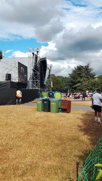 Bins By The Stage