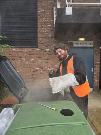 Nathan By A Dusty Bin