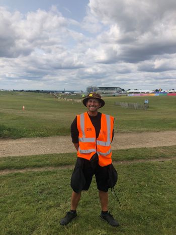 John Rees Posing For Camera