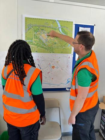 Scott & Althia Looking At Map