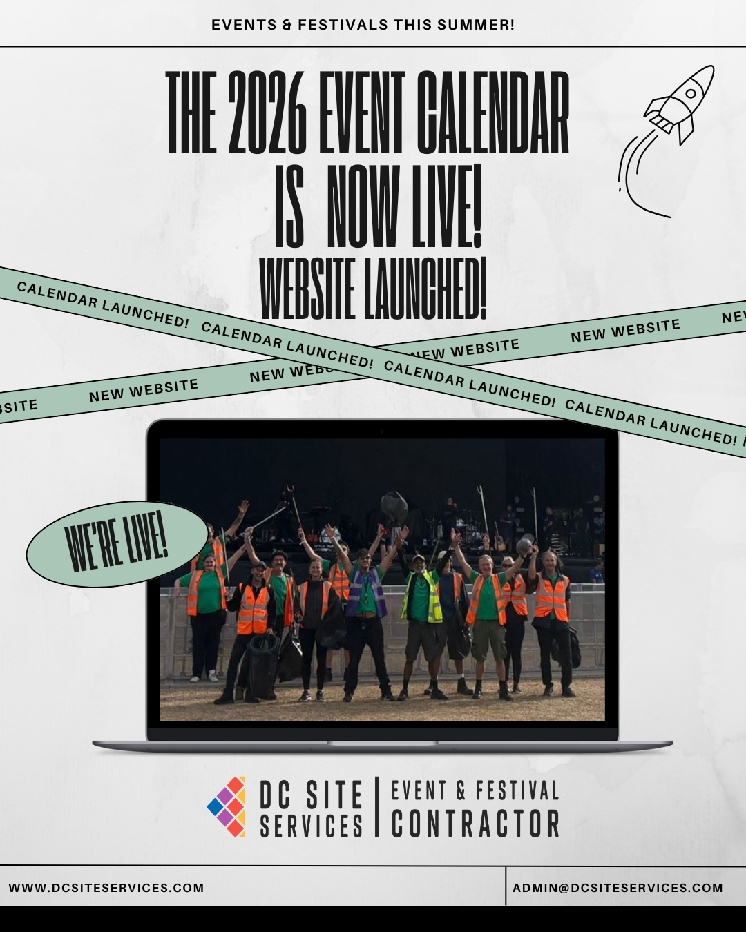 Launch poster v2 The 2026 Event Calendar launch, new website