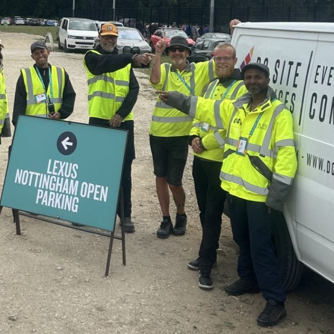 Crew By DC Van And LTA Sign Closeup