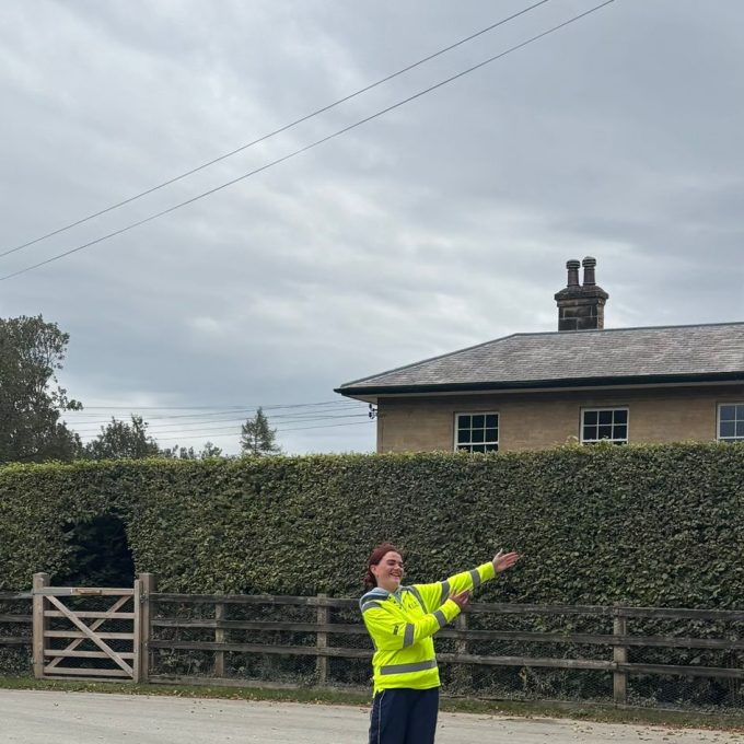 Crew Member Directing Taffic