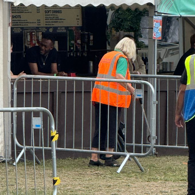 Crew Member Litter Picking