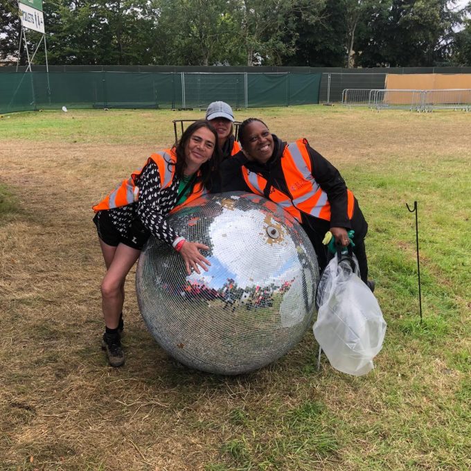 Crew On Glitter Ball 2