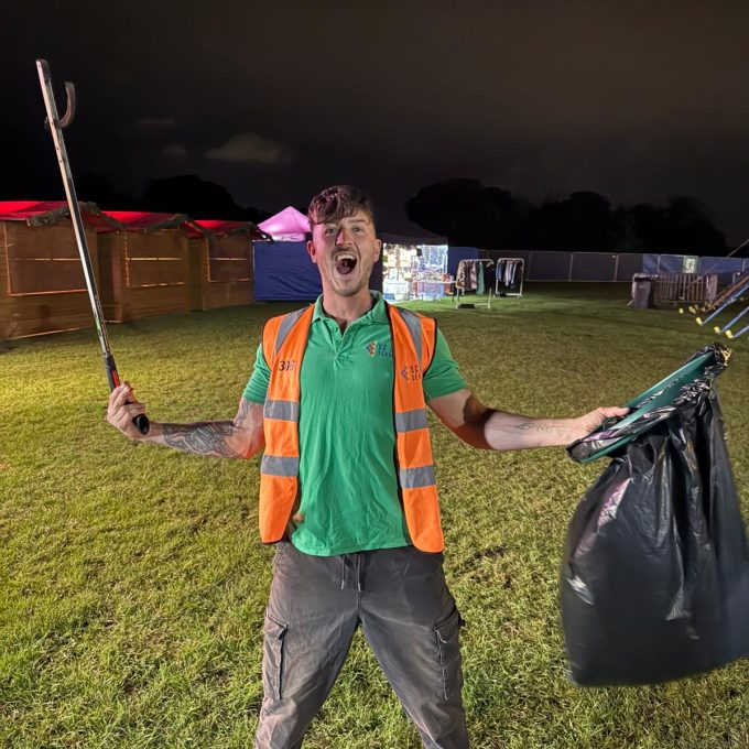 Ian With Bag And Litter Grabber