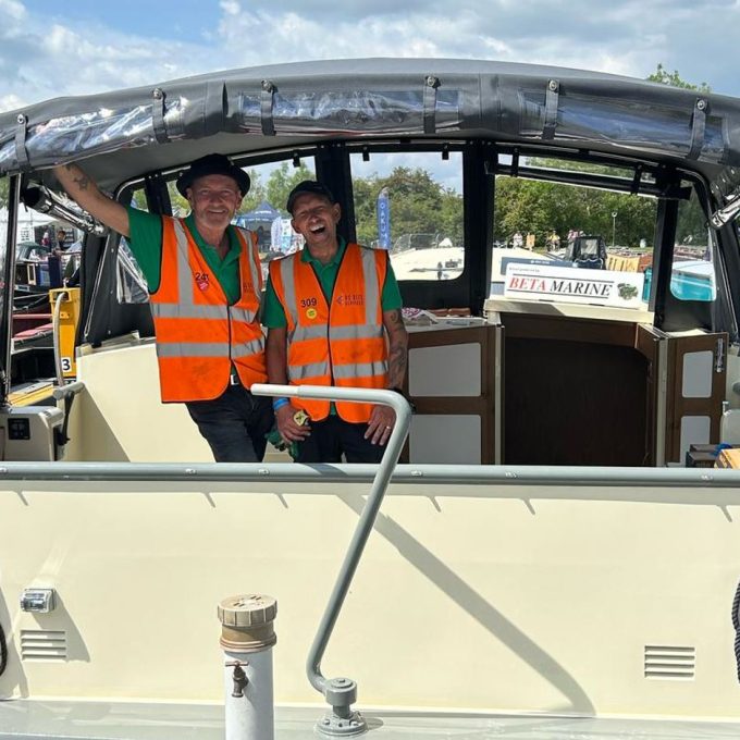 John And Steve On Boat Closeup