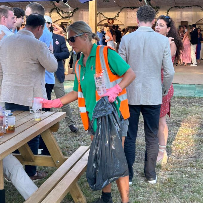 Lauren Collecting Cups