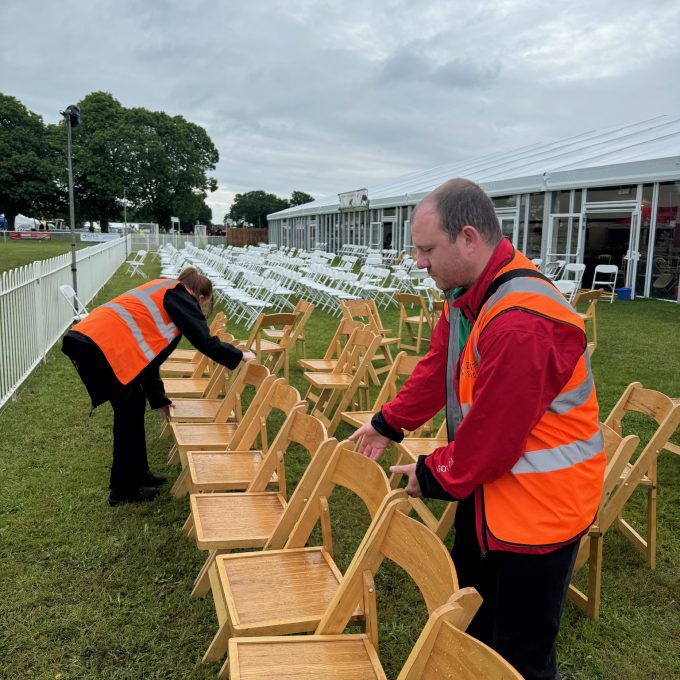 Lining Up Chairs