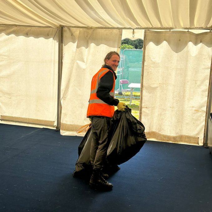 Staff With Bin Bags