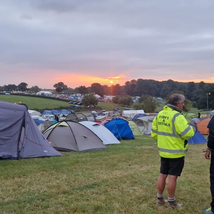 Sunset Over Campsite