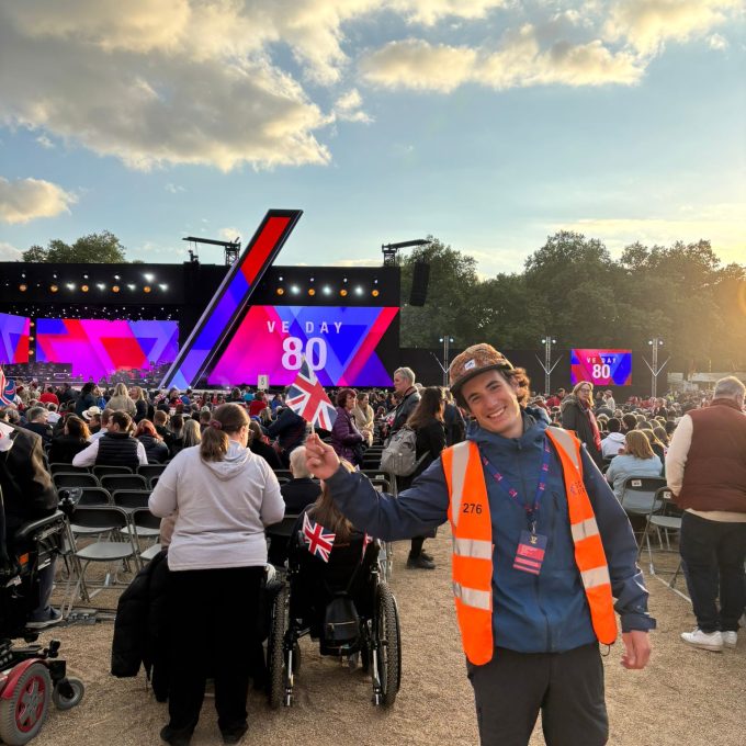 Tom Burns Waving Flag